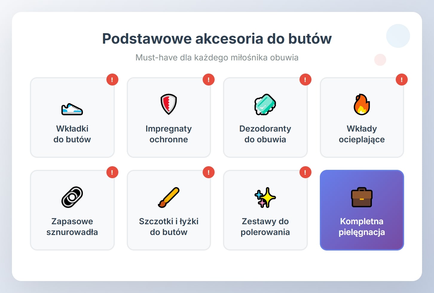 Podstawowe akcesoria do butów - must-have dla każdego miłośnika obuwia