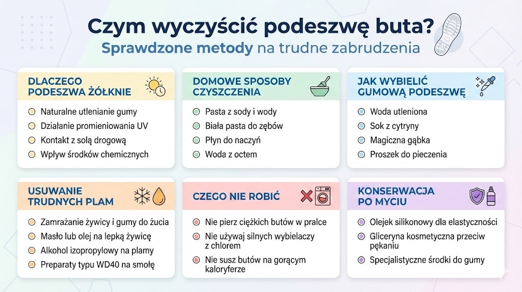 Czym wyczyścić podeszwę buta?