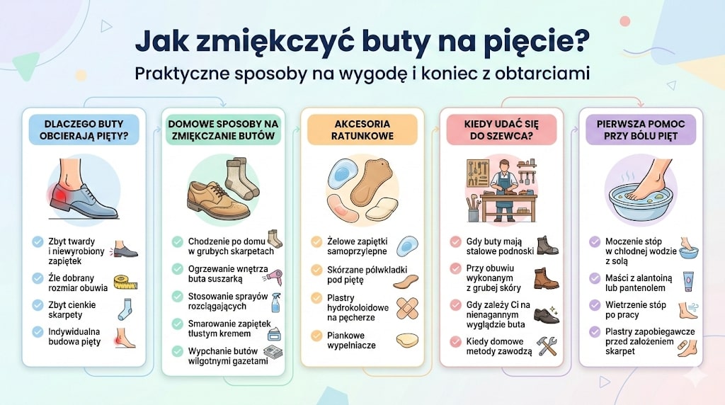 Jak zmiękczyć buty na pięcie?