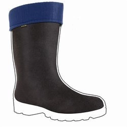 Ocieplacze Luna z granatowym wykończeniem