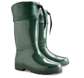 Ciemnozielone kalosze ze ściągaczem Rainny-s